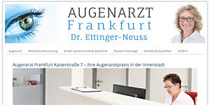 Gesundheitskommunikation Arzt-Webseite Augenarzt Frankfurt