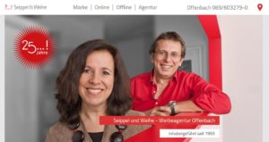 Homepage Werbeagentur Seippel & Weihe